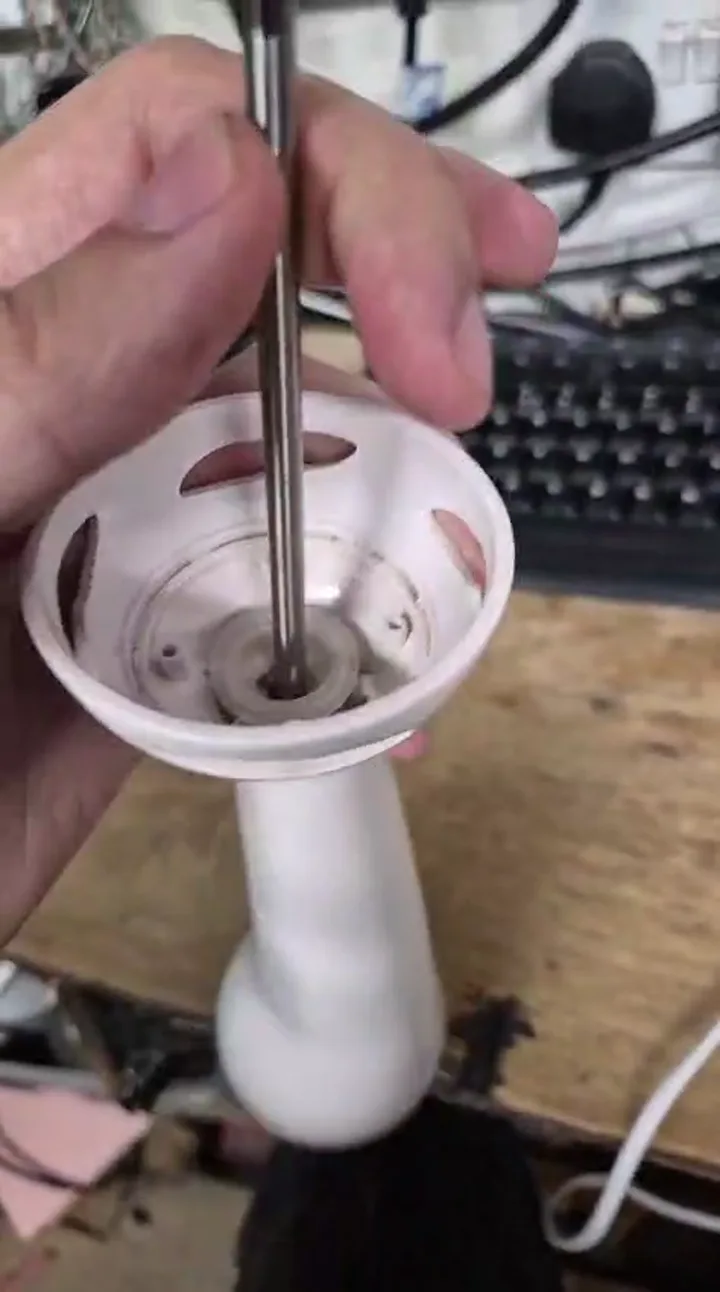 Bunk Derby stick blender with detached internal motor shaft assembly