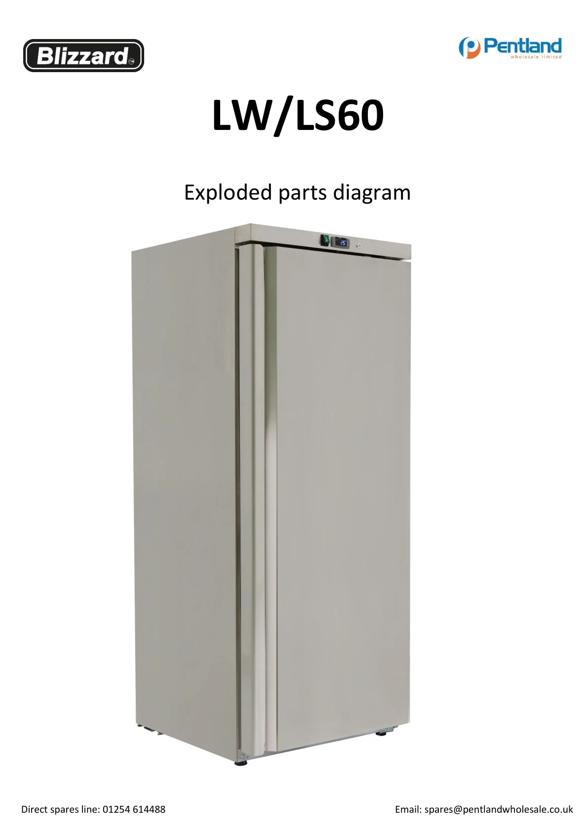 Blizzard LW LS60 parts diagram cover