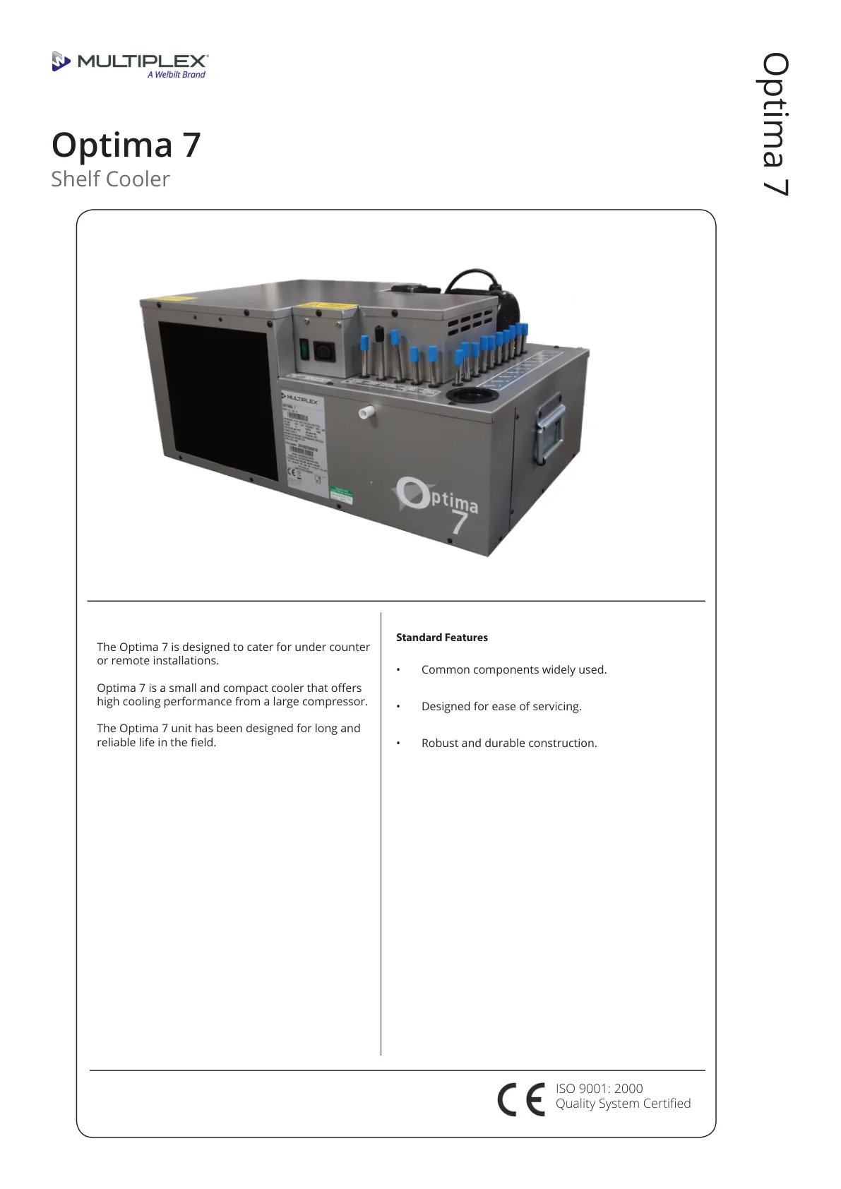 Multiplex Optima 7 spec sheet page one